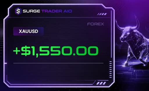 Forex trade XAUUSD +$1,550.00
